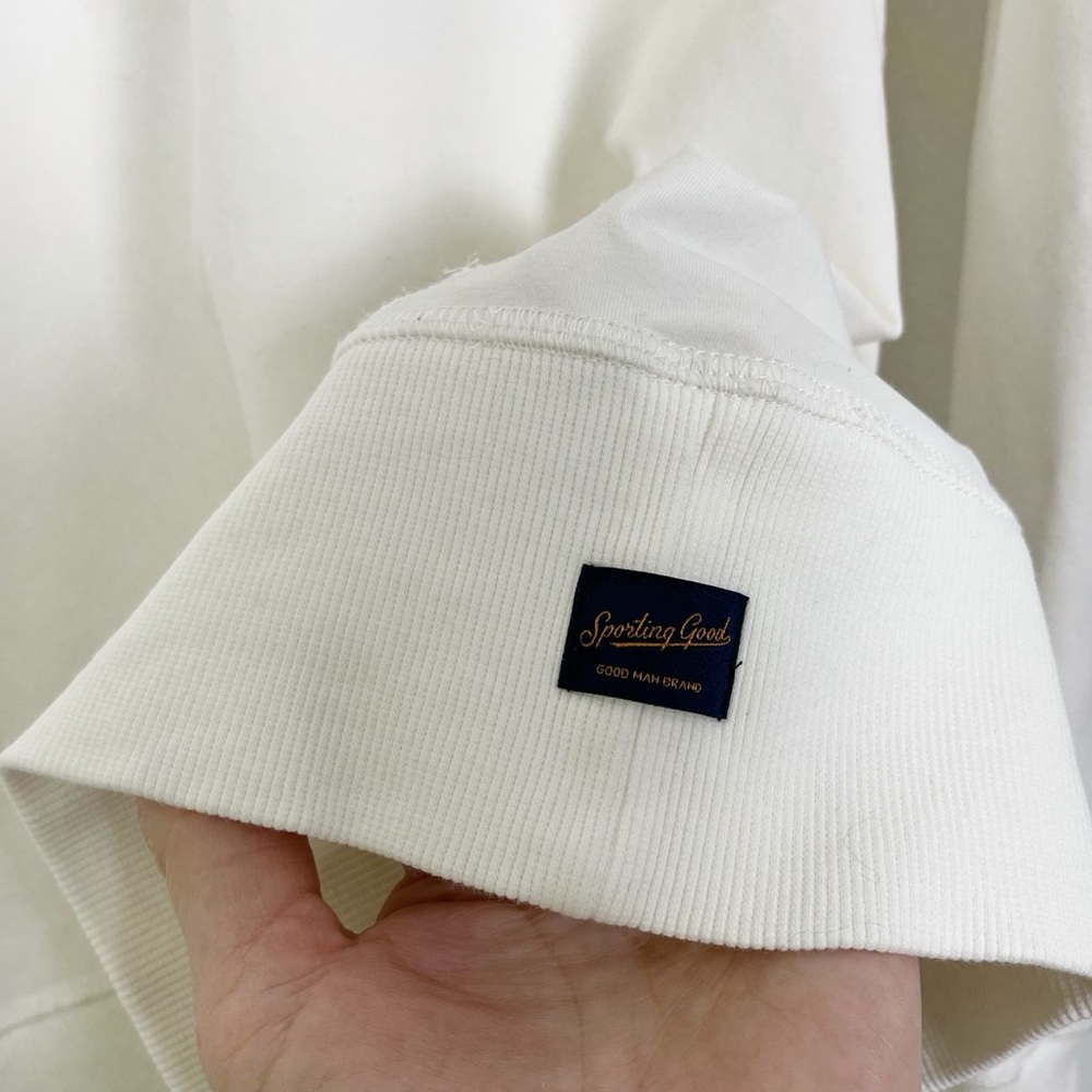 Good Man Brand White Flex Pro Victory Crew Sweatshirt‎ Size Medium - Picture 6 of 12